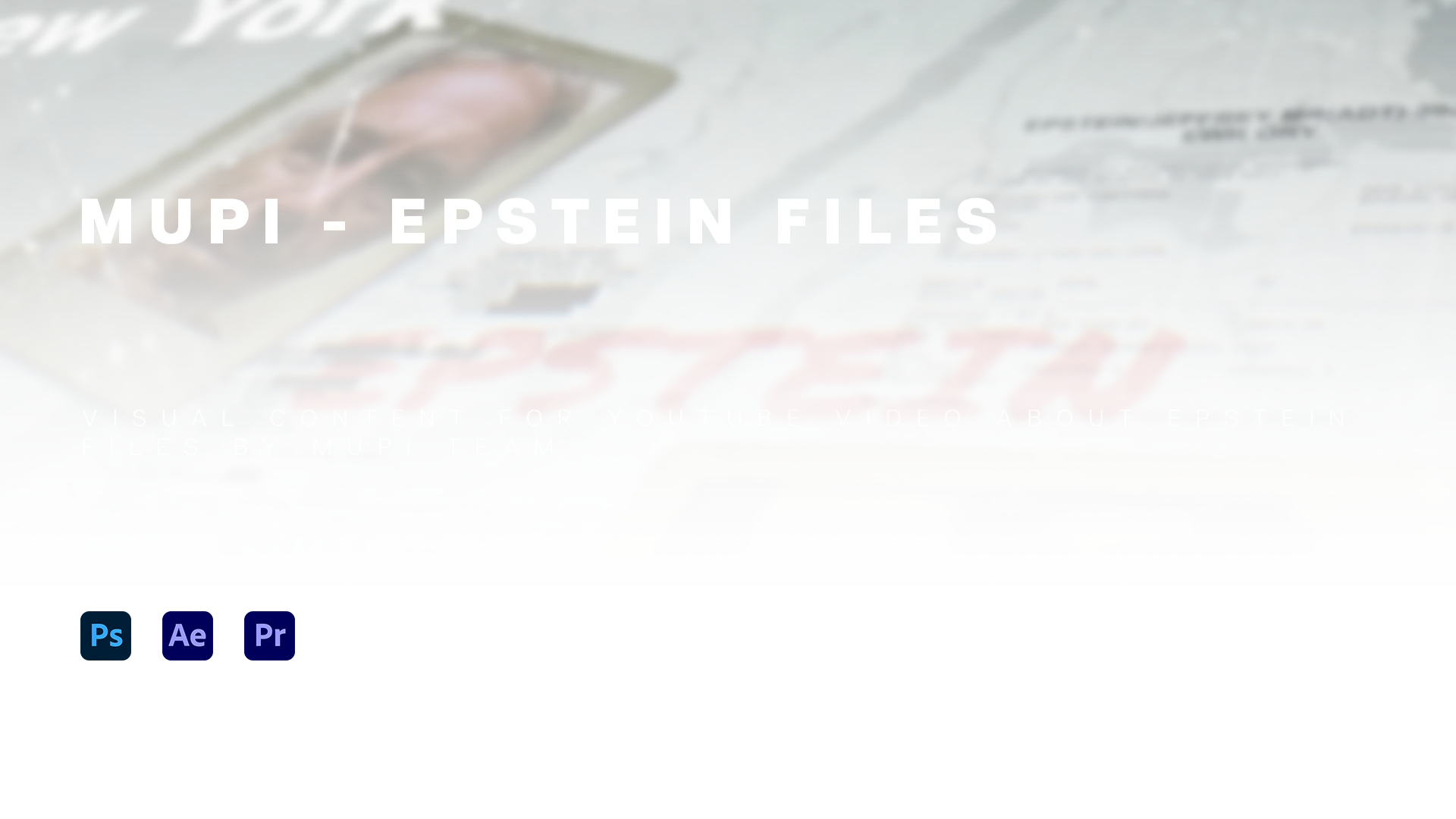 MUPI Epstein Files project overview using an investigative newspaper collage.