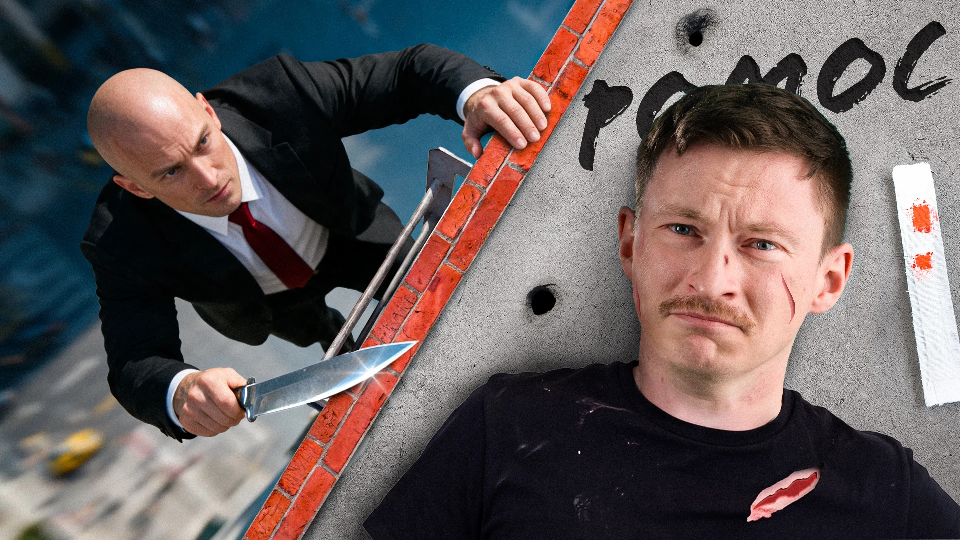 MUPI thumbnail with a rooftop scene, a ladder and a close-up portrait.