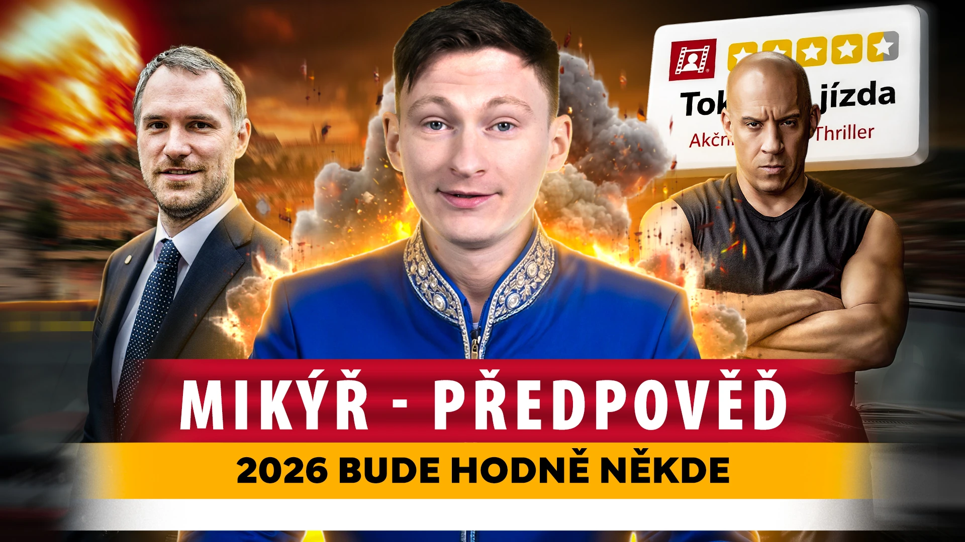 MUPI prediction-video thumbnail with a portrait collage and a red-and-yellow headline.
